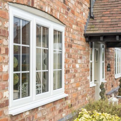 Brackenwood White Casement Windows Arched Head