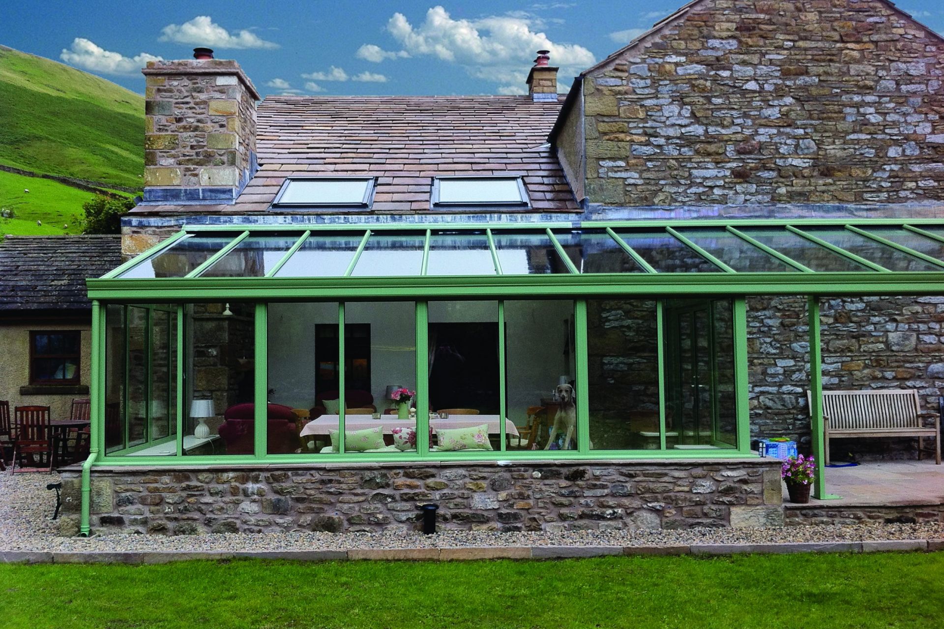 Country Conservatory Living