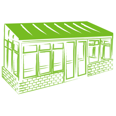 [city] Lean-to Conservatory Solid Roofs
